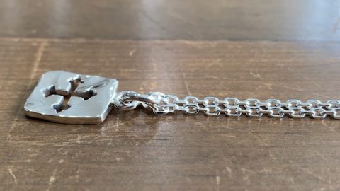 オーダーメイドクロスプレートネックレス