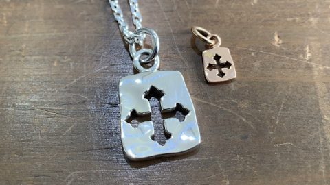 オーダーメイドクロスプレートネックレス