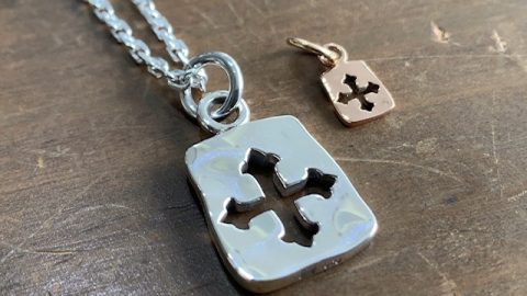 オーダーメイドクロスプレートネックレス