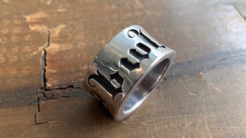 ビルウォールレザーのリングの磨き直しリペア修理