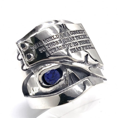 スカルリングの目に石を入れすカスタム、fc264