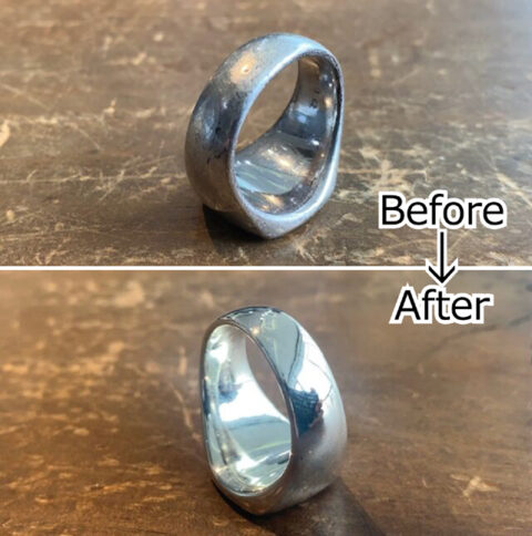 指輪の傷取り修理