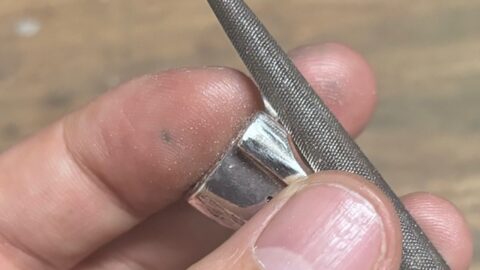 テンダーロインの指輪の傷取り修理