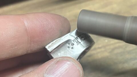 テンダーロインの指輪の傷取り修理