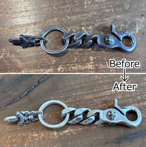 クロムハーツのクリップの磨き直し