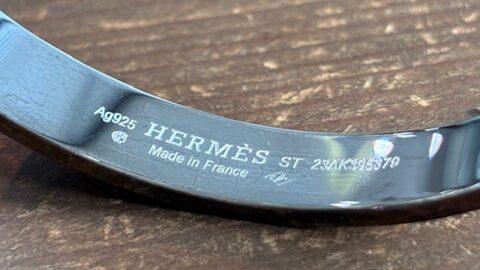 エルメスのバングルの磨き直し