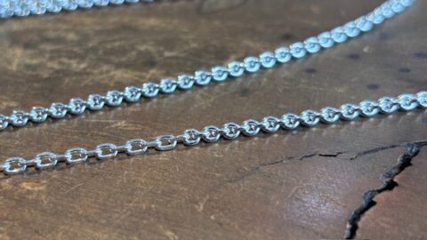 エルメスのネックレスのチェーン追加加工