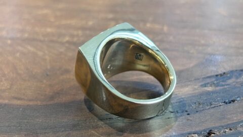オーダーメイドの真鍮リング